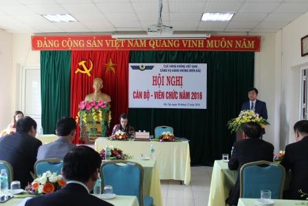 Cảng vụ hàng không miền Bắc tổ chức Hội nghị cán bộ, viên chức năm 2016